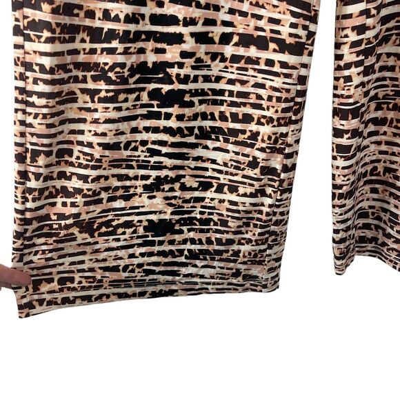 Willow Drive X-Large Wide Leg Pants Elastic Waist Stretch Safa Cheetah Multi New - Picture 3 of 8